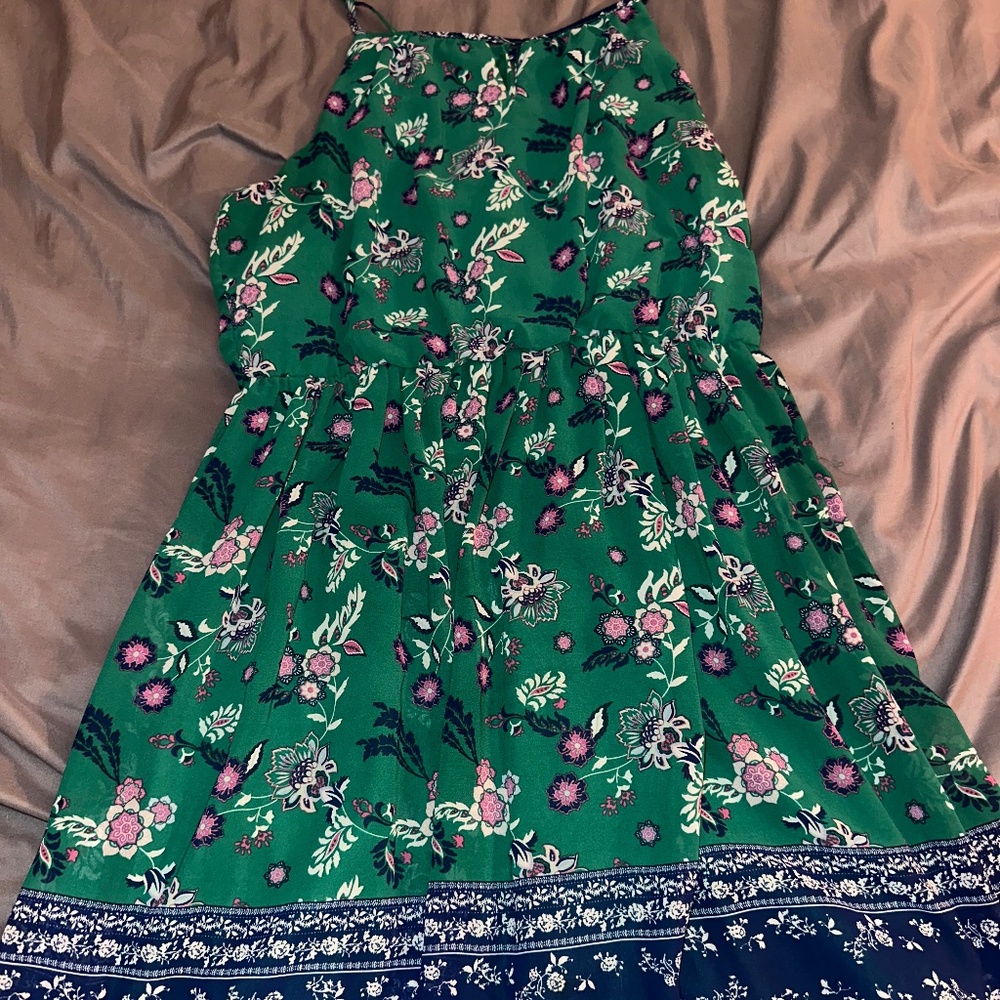 Francesca’s Collections “Blue Rain” Sleeveless Dress